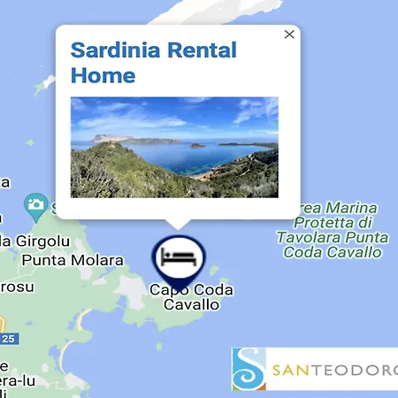 San Teodoro Punta Est Monolocale Vista Mare * Capo Coda Cavallo